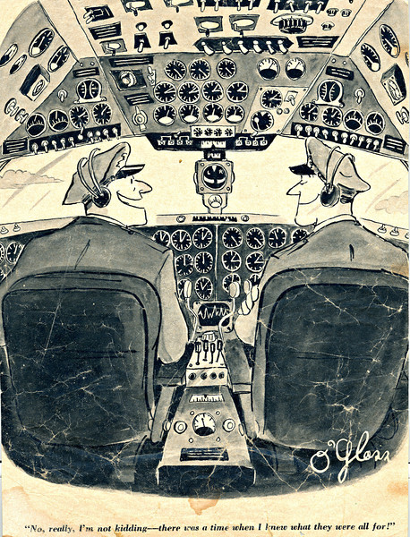 Aviation Humor - Cockpit Confession Cartoon
